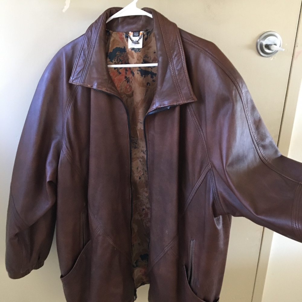 Your Sixth Sense Brown Leather Jacket